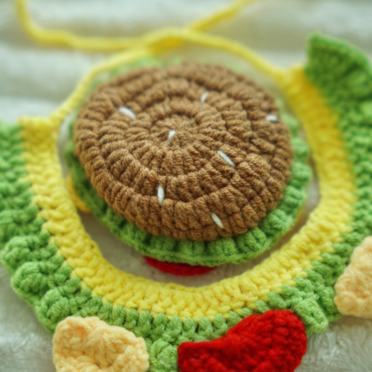 Hand Knit Burger Set