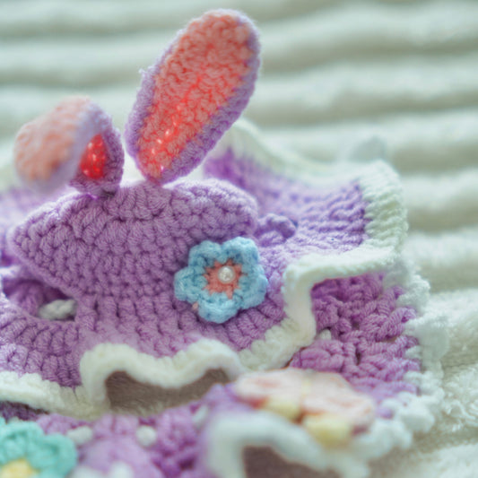 Hand Knit Bunny Set