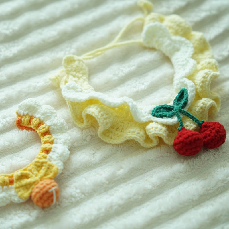 Hand Knit Cute Collar3