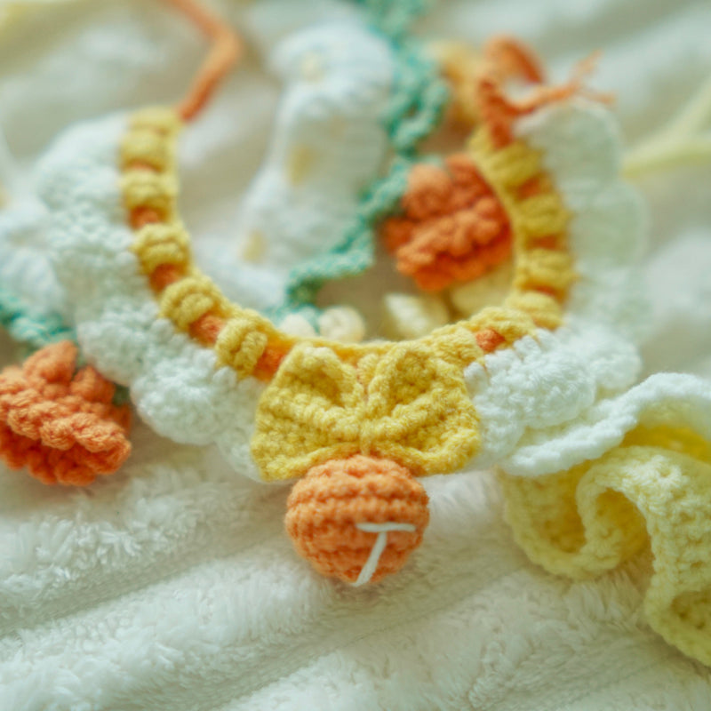 Hand Knit Cute Collar1