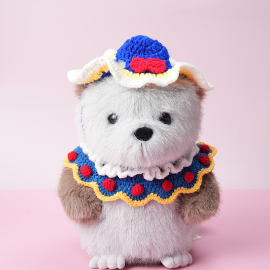 Hand Knit Snow White Set