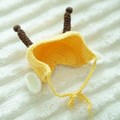 Hand Knit Bee Hat