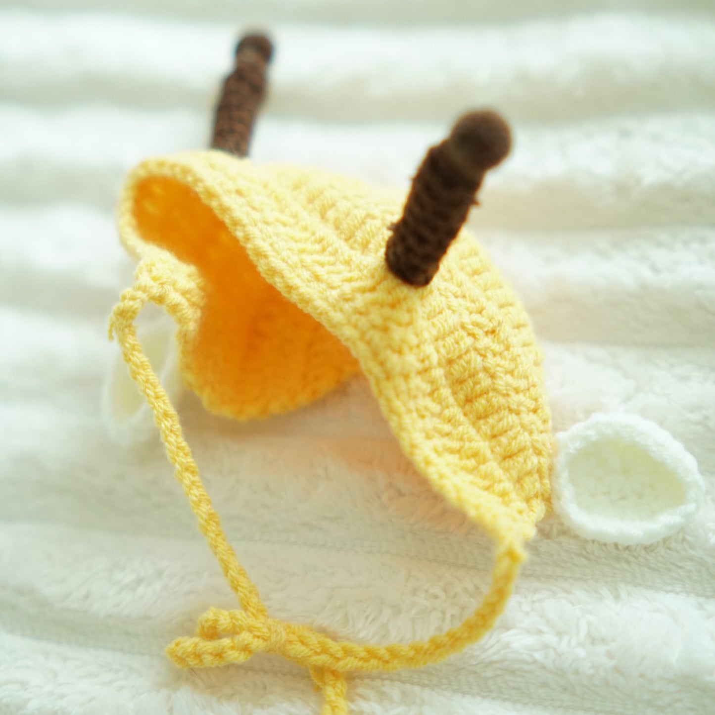 Hand Knit Bee Hat