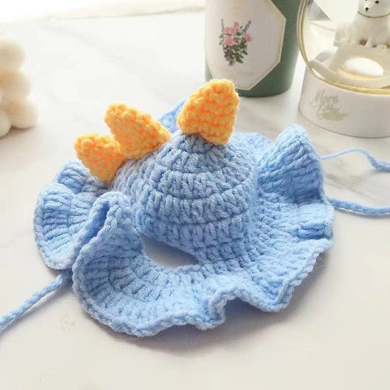 Hand Knit Blue Set